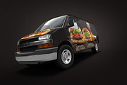 Mini Van Mock-up, a Print Template by GK Creative (Thumbnail 2 of 7)