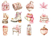 Autumn Serenity Clipart, an Illustration by Designworld (Thumbnail 3 of 6)