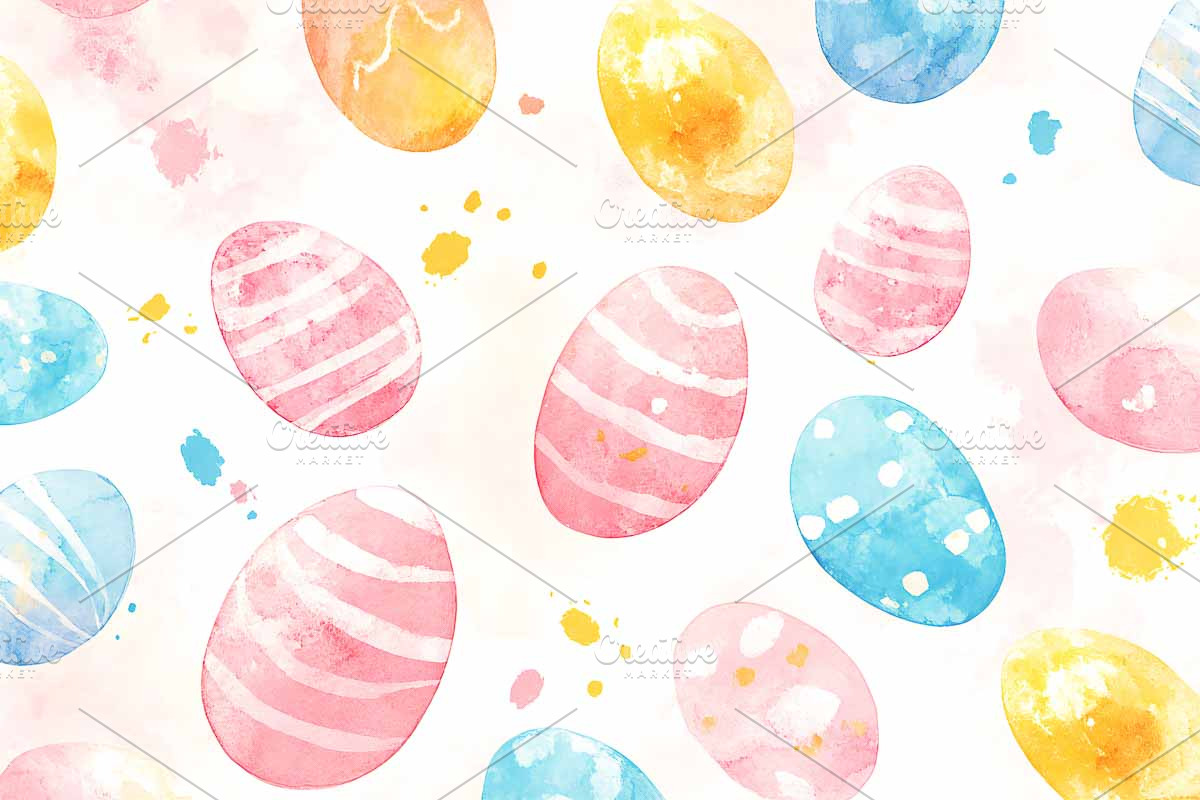 Spring Easter Watercolour, an Illustration by VetalStock (Photo 2 of 10)