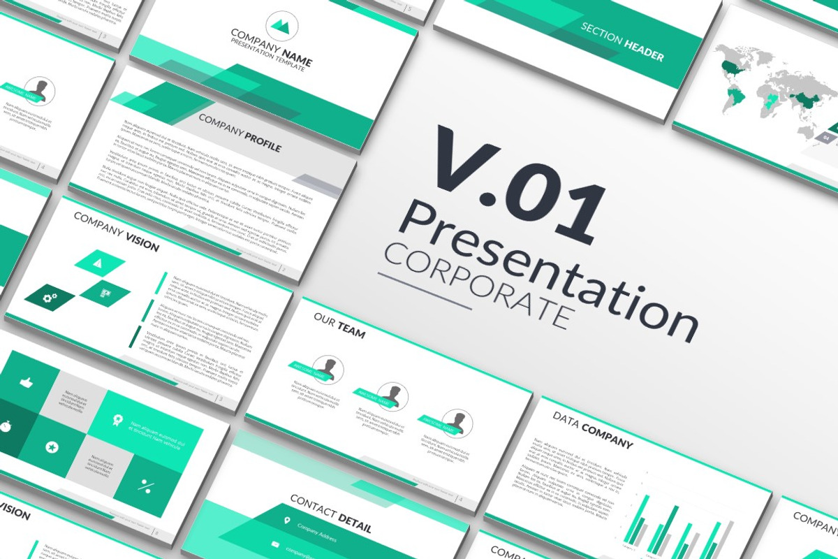 Presentation Corporate 01, a Presentation Template by SlideKingdom (Photo 1 of 3)