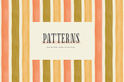 Stripes Painted Seamless Patterns, a Pattern Graphic by Basia Stryjecka (Thumbnail 4 of 20)