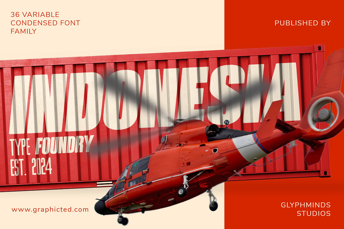 Chreed: 36 Dynamic Styles, a Sans Serif Font by Glyphminds Studios (Photo 2 of 11)