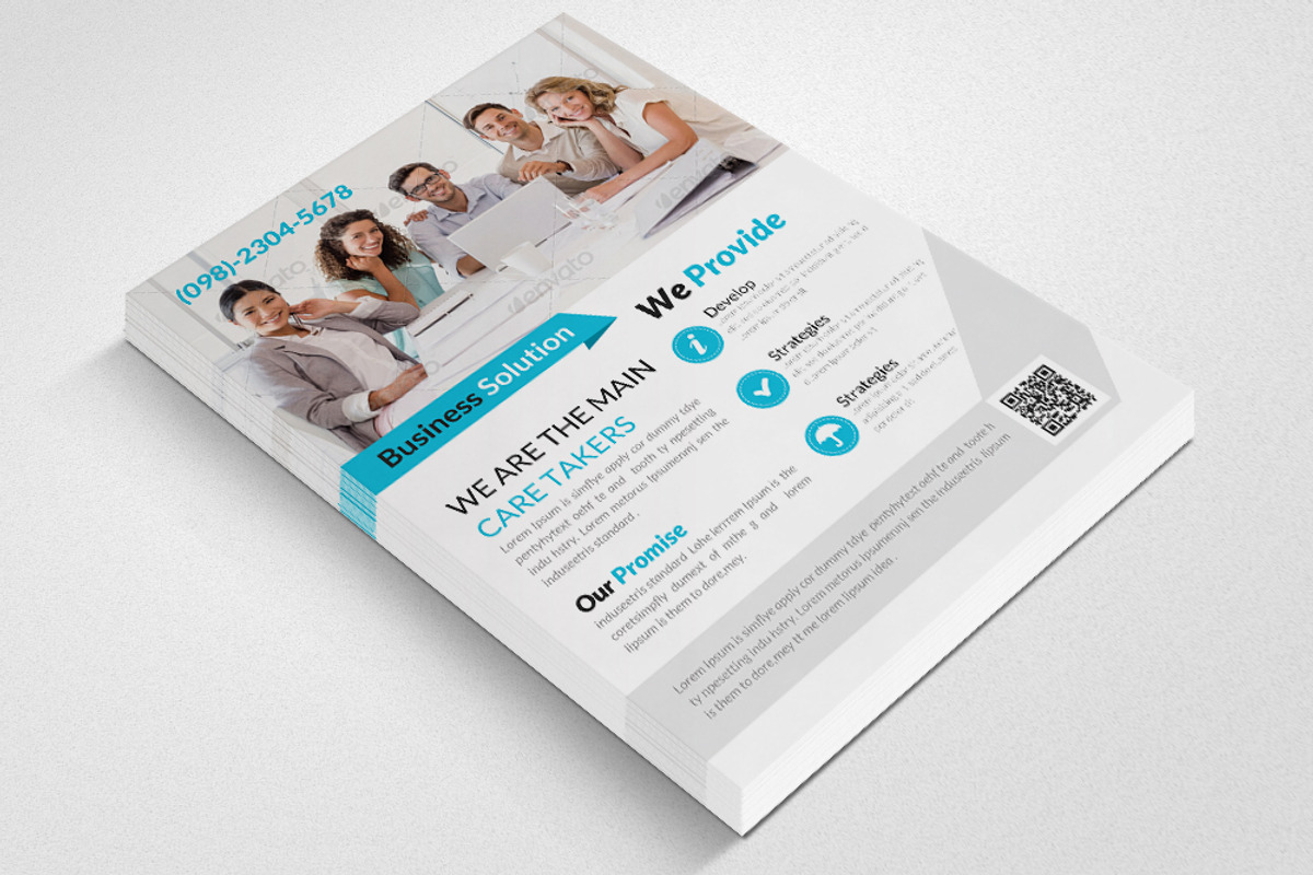 Employment Business Flyer Template, a Flyer Template by Psd Templates (Photo 2 of 3)