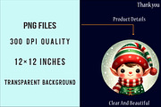 Christmas Ornament Sublimation PNG, an Illustration by SinaCreation (Thumbnail 6 of 7)