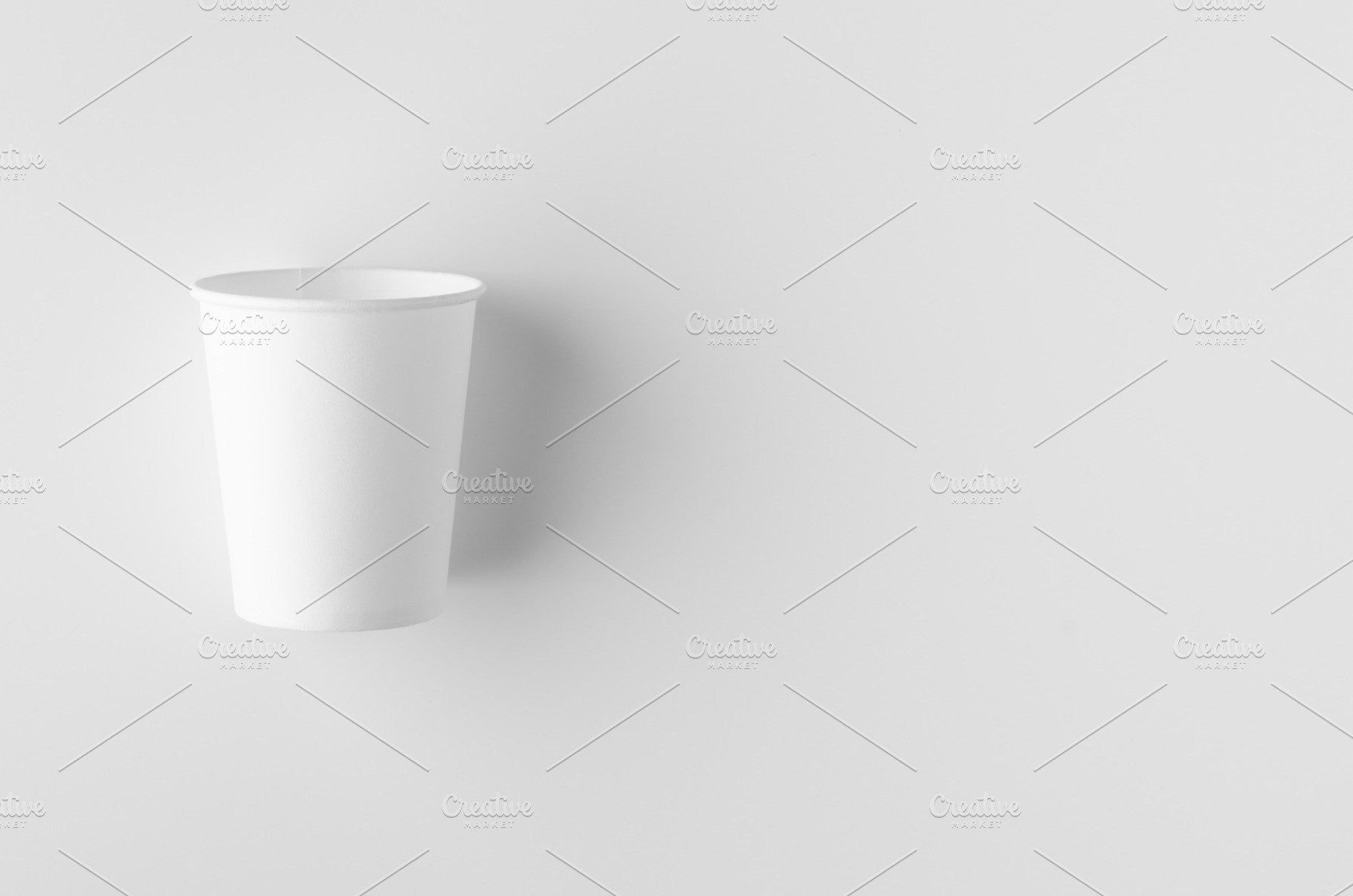 Coffee paper cup mockup, 8 oz, JPEG, a Food & Drink Photo by Shablon