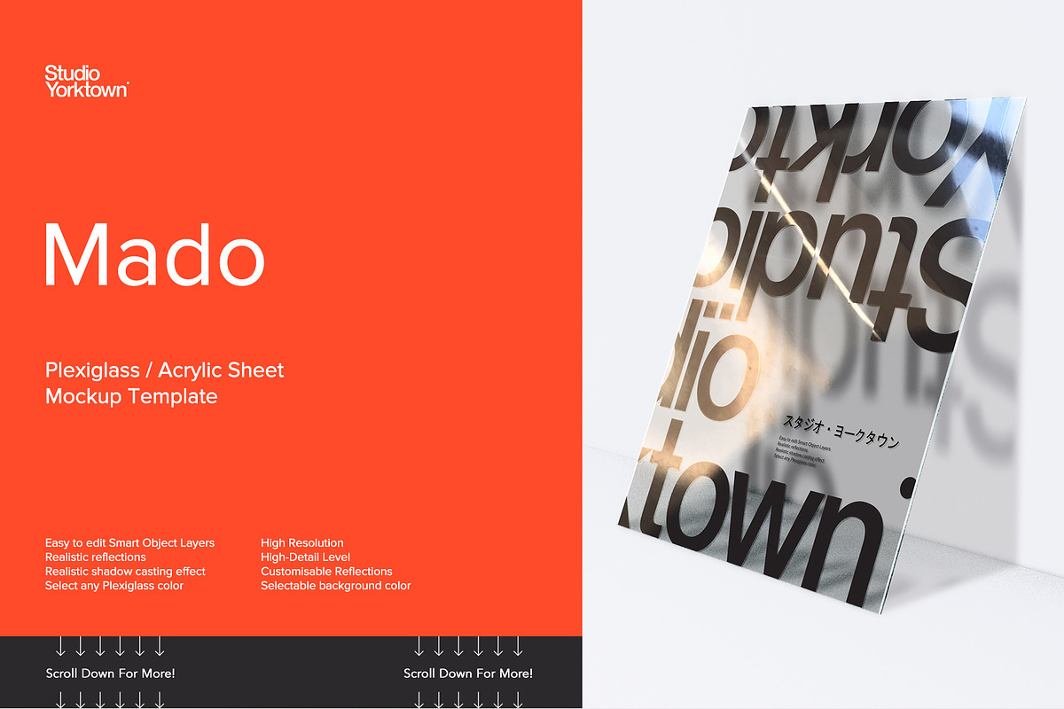 Mado Plexiglass Mockup Template, a Mockup by Studio Yorktown (Photo 1 of 6)