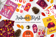 Autumn Forest Kit, an Object Illustration by miumiu (Thumbnail 1 of 7)