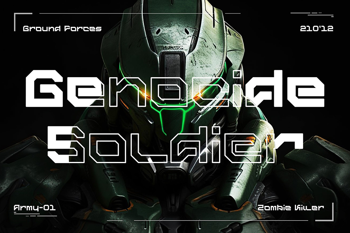Cypher - Futuristic Font, a Script Font by AQR Studio (Photo 4 of 10)