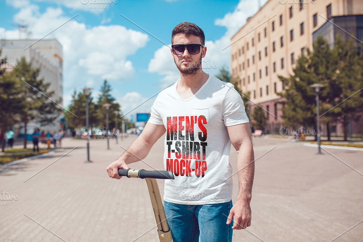 Men's T-Shirt Mock-Up, a Shirt Mockup by Freeman Studio (Photo 8 of 20)
