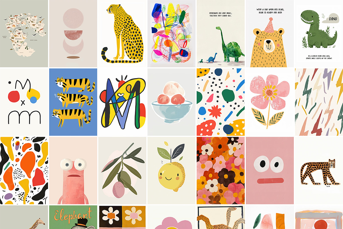 Prints for Little Ones, a Background Graphic by Purple (Photo 6 of 9)
