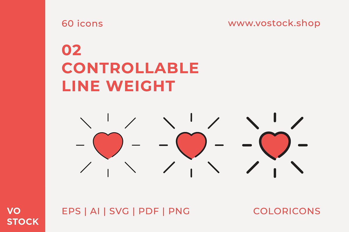 60 Valentines Day Color Icons, an Icon by vo.stock (Photo 4 of 6)