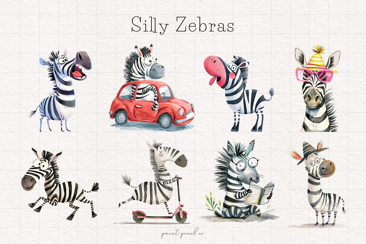 Quirky Safari Animal graphics, an Animal Illustration by PaintPixelCo (Photo 10 of 18)