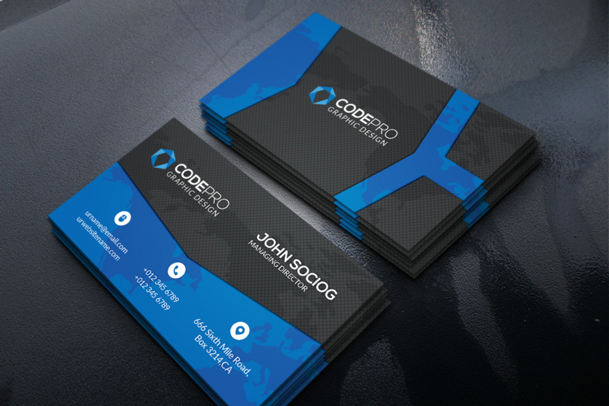 Corporate Business Card, a Business Card Template by xnorpix (Photo 2 of 4)