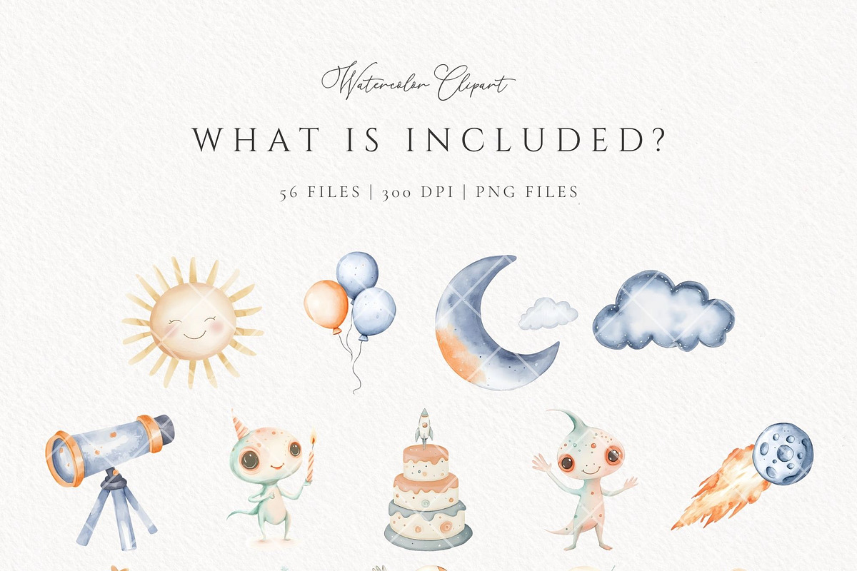 First Trip Around The Sun Space, an Education Illustration by Invite to Clipart (Photo 4 of 8)