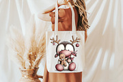 Quirky Christmas Penguin Clipart, an Illustration by Libby Wishes (Thumbnail 7 of 7)