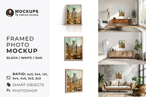Framed Photo Mockups Bundle 01