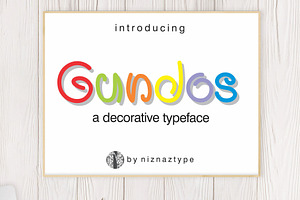 Gundos - Decorative Font