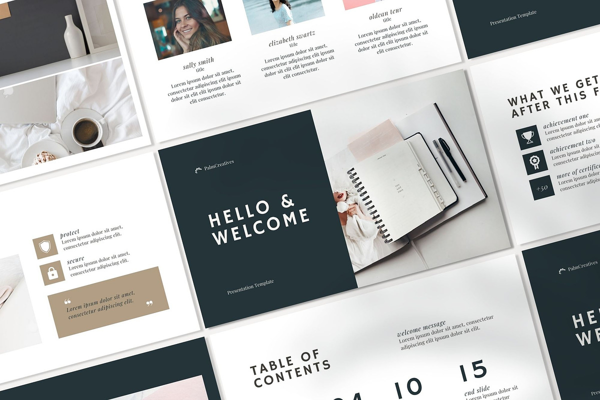 Minimal Clean Canva Presentation, a Presentation Template by Palm Creatives (Photo 1 of 8)
