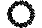 Floral HeartWreath Black Silhouet, a Person Illustration by Designer_Momina (Thumbnail 15 of 20)