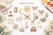 Boho Junk Journal Sublimation, an Illustration by Artnoy (Thumbnail 6 of 8)