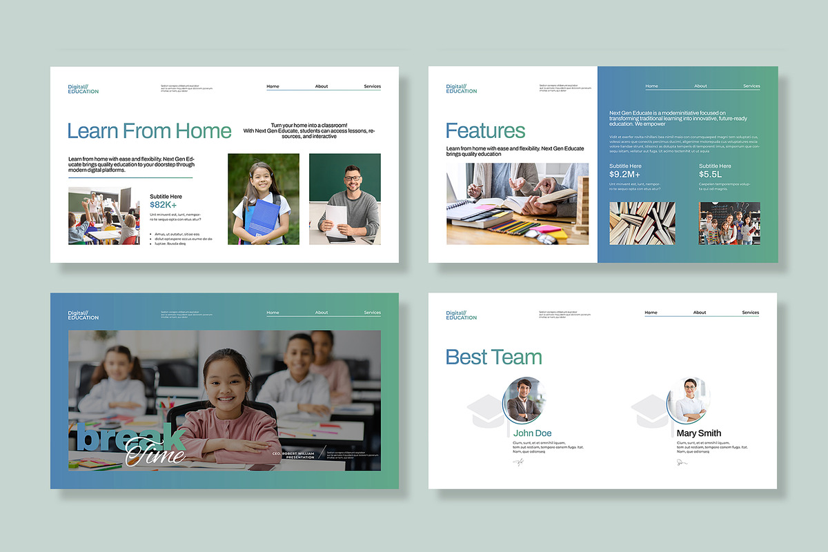 Next Gen Educate Presentation Design preview 4
