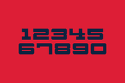 Big Sexy Numeral Set, a Sans Serif Font by Port Design Company (Thumbnail 3 of 7)