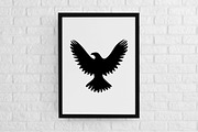 Eagle Silhouette SVG, an Animal Illustration by newminddesign (Thumbnail 2 of 3)