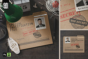 Top Secret File Folder Mockup, an Advertising Mockup by SD Mockup (Thumbnail 1 of 4)