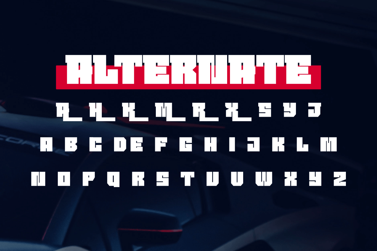 AMOONK – Sport Racing Font, a Font by productype1 (Photo 12 of 13)
