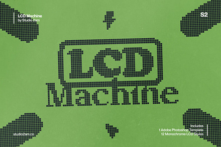 LCD Machine - Retro Display Effect