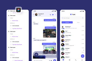 Tolki - Chatting Mobile App UI Kits