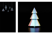 Holographic Christmas 3D Set, a Decorative Illustration by Lunarts Studio (Thumbnail 4 of 8)