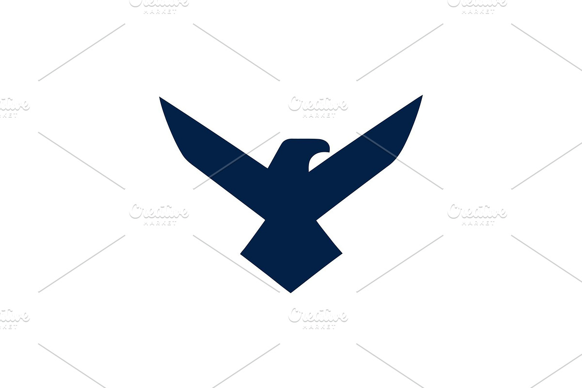 Sleek minimalist eagle vector design, a Branding & Logo Template by Vectorium Studio
