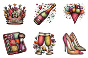 New Year Clipart, an Illustration by CreationArt (Thumbnail 4 of 7)