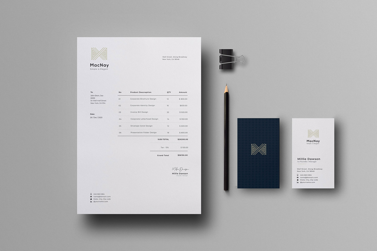 Corporate Identity, a Stationery Template by UX-group (Photo 2 of 5)