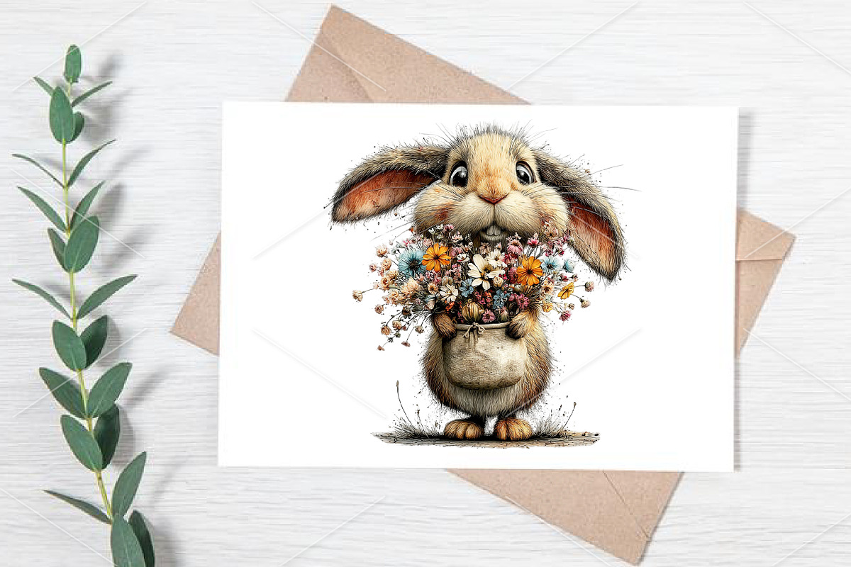 Watercolor Easter Animals Clipart, an Illustration by Canvas Craft (Photo 6 of 7)