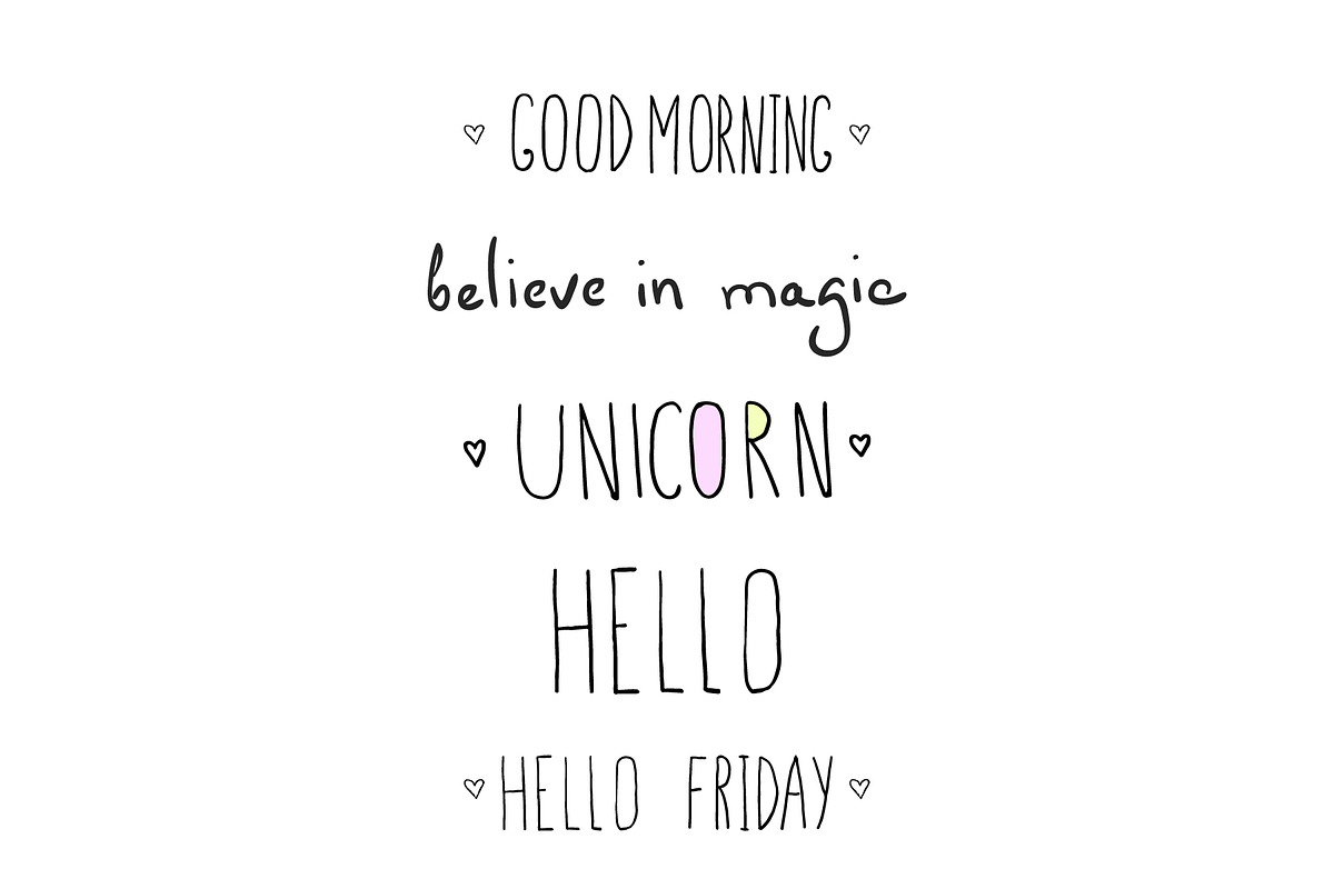 Magic Unicorns collection!, a Background Graphic by Irene_Boiko_ART (Photo 4 of 15)