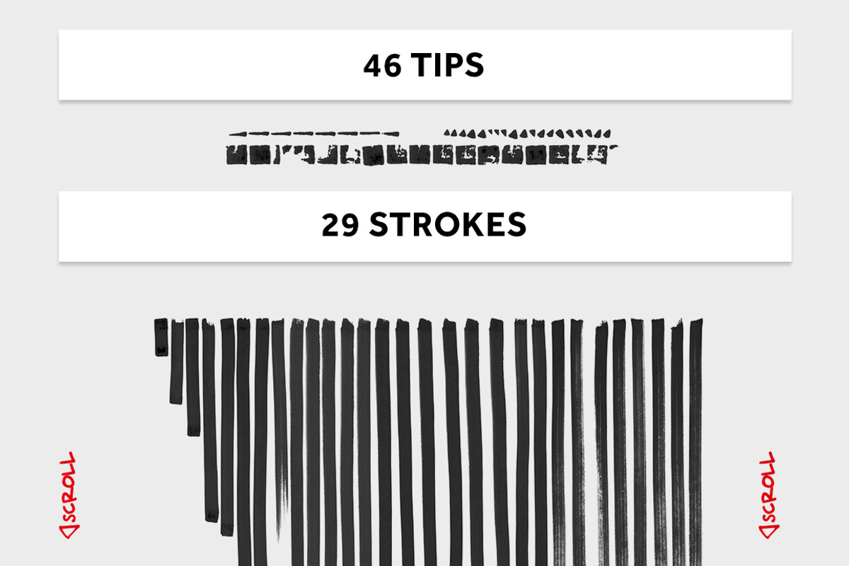 REAL BLACK MARKER TEXTURES, a Texture Graphic by HEJBRUSH.COM (Photo 4 of 4)