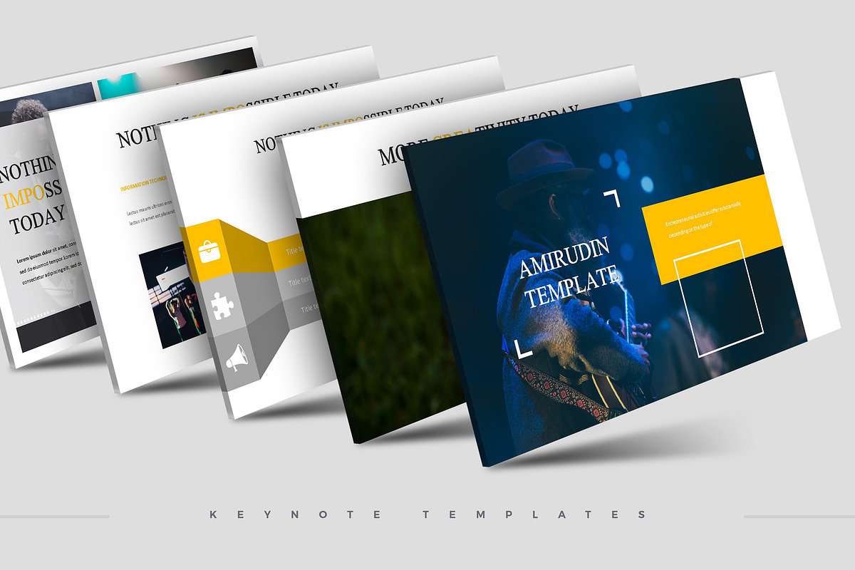 Amirudin - Keynote Template, a Presentation Template by AQR Studio