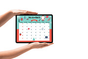 cute calendar for kid design, a Print Template by Piixypeach (Thumbnail 9 of 10)