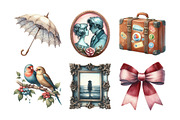 Watercolor Vintage Lover Clipart, an Illustration by Daily.Designs (Thumbnail 3 of 5)
