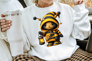 Cute Bee Gnome - Honey Bee Clipart, an Illustration by Sublimation Artist (Thumbnail 4 of 6)