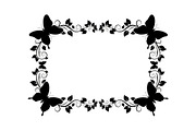 Butterfly Floral Vintage Frame Bundl, an Illustration by Creativeshirt (Thumbnail 26 of 51)