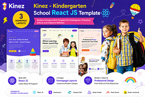Kinez - Kindergarten React Template