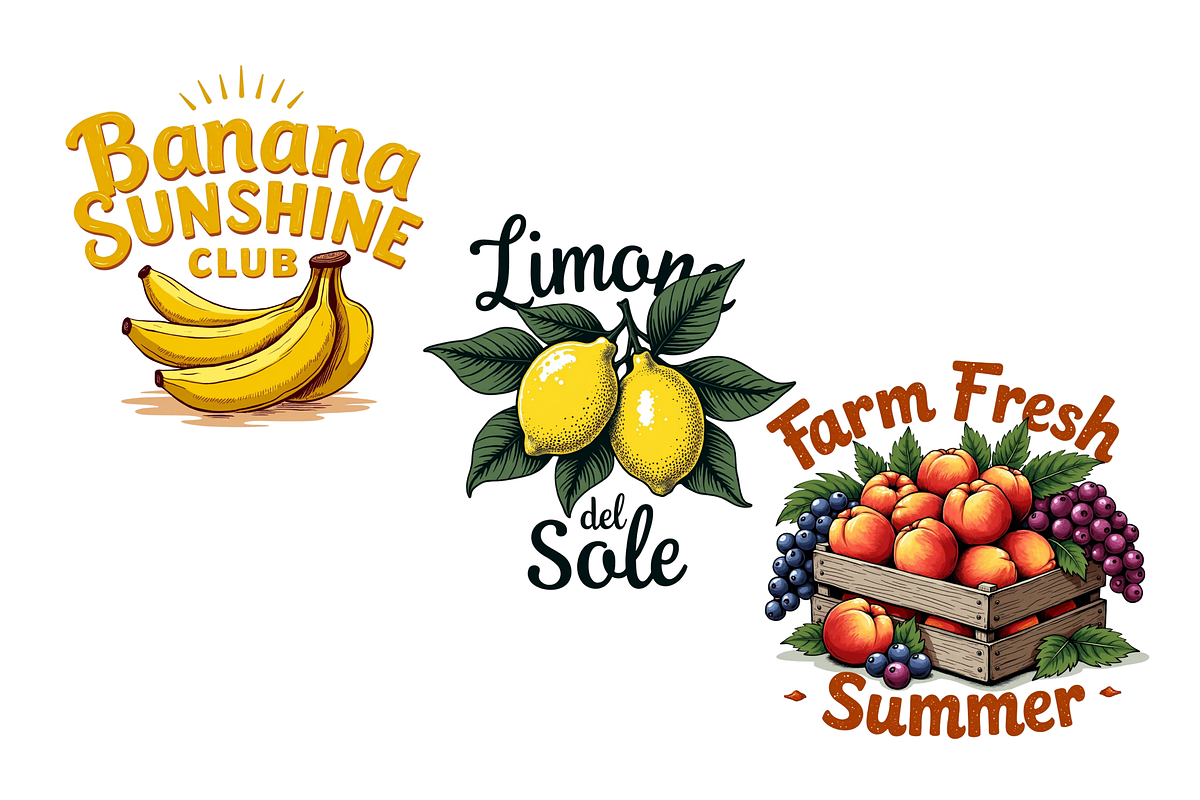 Retro Summer Fruits PNG Bundle, a Food Illustration by FloridPrintables (Photo 7 of 8)