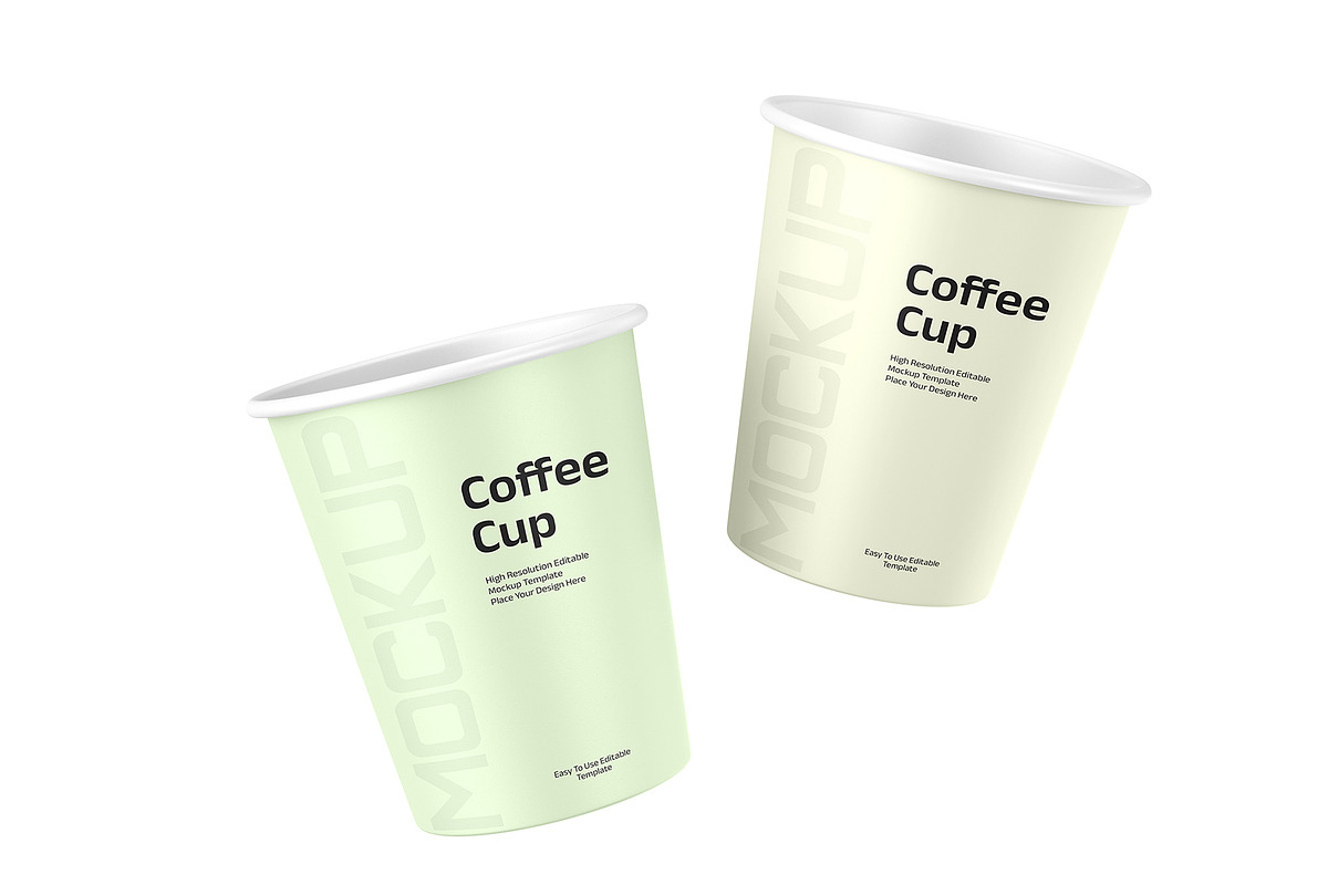 Floating Coffee Cup Mockup Template, a Product Mockup by graphypix (Photo 1 of 4)