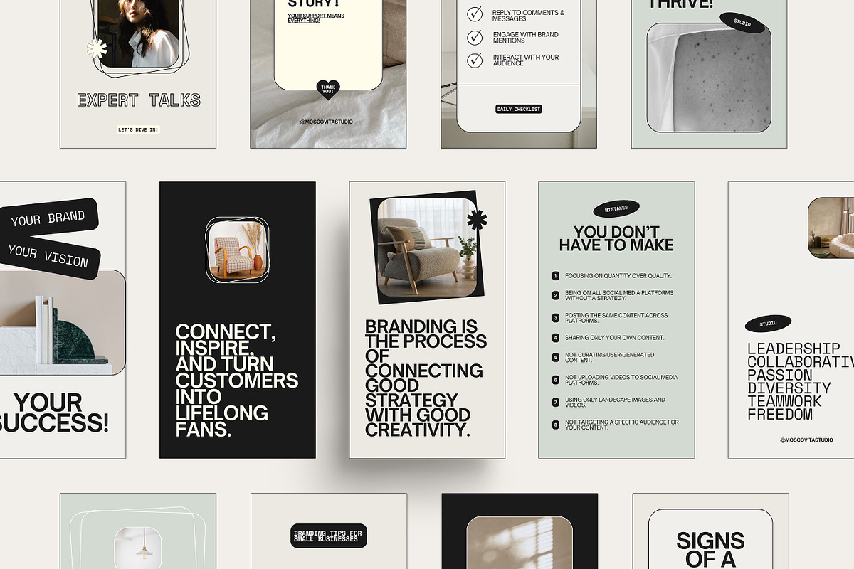 Instagram Story Template for Coaches, a Social Media Template by Moscovita Studio (Photo 3 of 10)