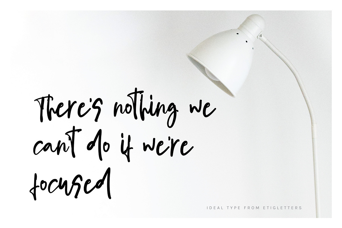 Ideal Type Casual Font, a Script Font by etigletters (Photo 9 of 12)