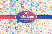 Watercolor Polka Dots Pattern, a Pattern Graphic by Forhadx5 (Thumbnail 1 of 7)