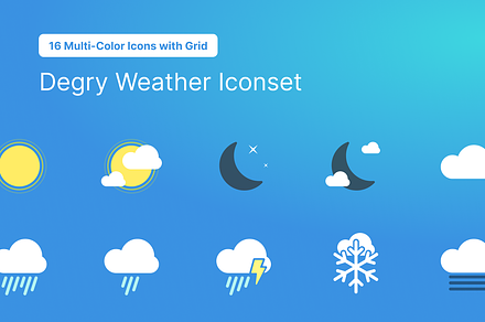 Degry — Weather Iconset